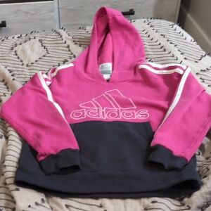 Adidas Kids Hoodie in Pink and Black